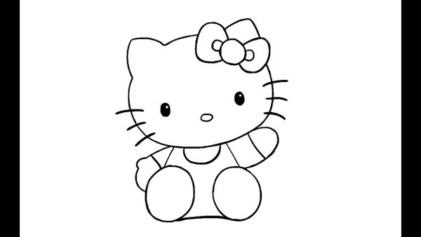 рисунки hello kitty легкие 188 фото