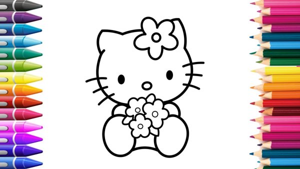рисунки hello kitty легкие 188 фото